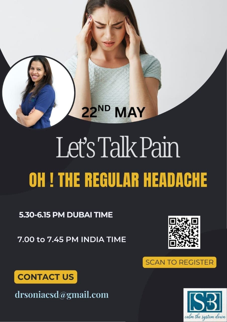 “Let’s Talk Pain” ವೆಬಿನಾರ್ ಸರಣಿ - - ಭಾಗ 2: “Oh, The Headache!”