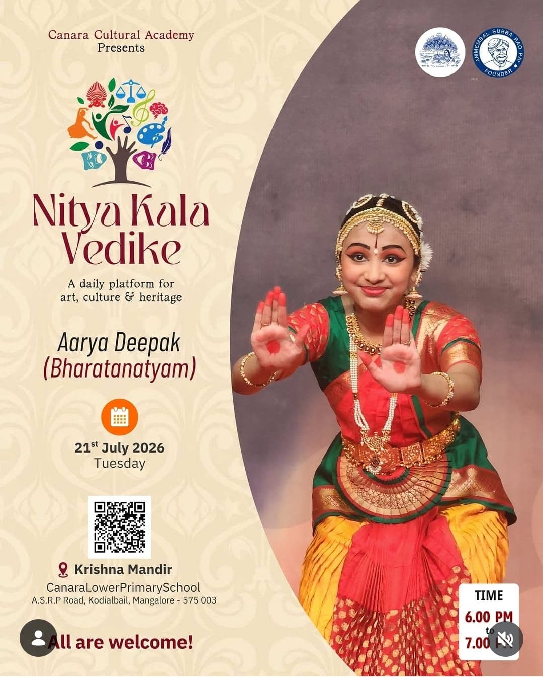 Bharathanatyam Performance by Aarya Deepak